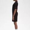 Rochie de damă cu cămașă tricotată cu nervuri Rochie de damă cu cămașă tricotată cu nervuri