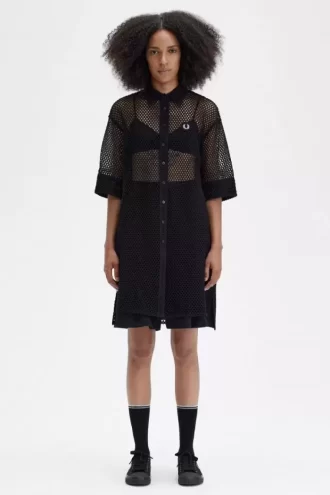 Rochie de damă cu cămașă tricotată deschisă