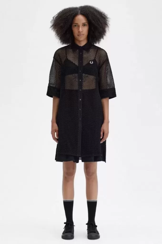 Rochie de damă cu cămașă tricotată deschisă