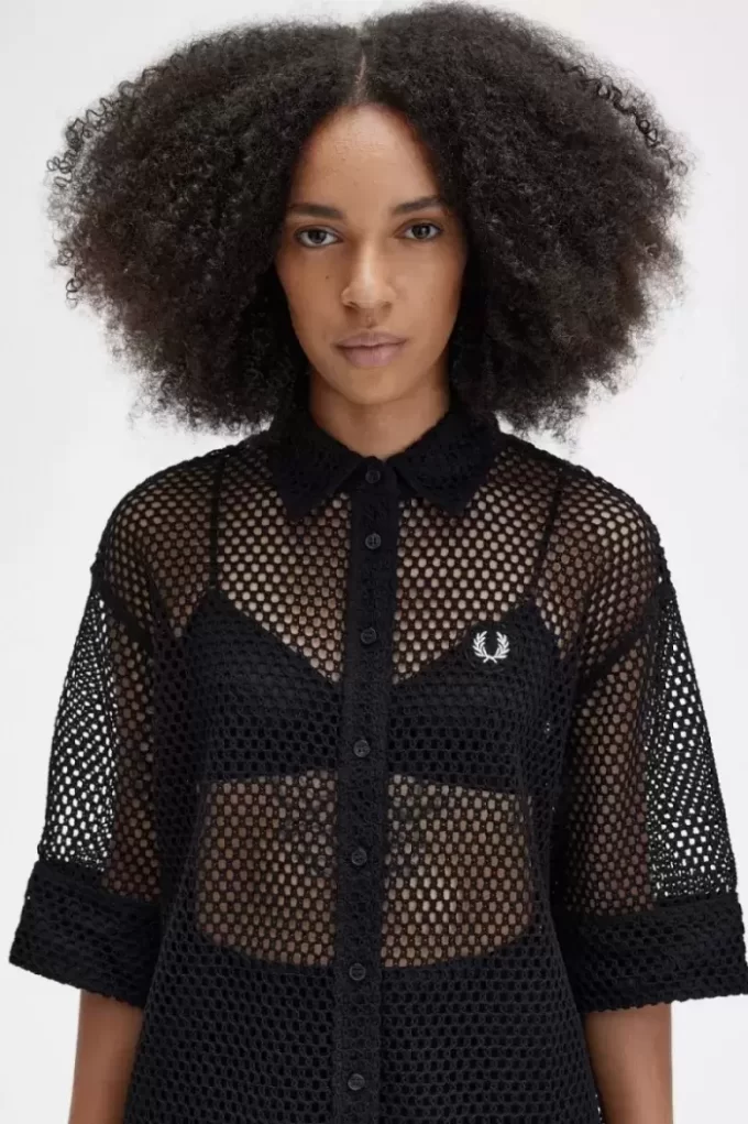 Rochie de damă cu cămașă tricotată deschisă