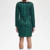 Rochie de damă cu imprimeu de șarpe și umeri goi Rochie de damă cu imprimeu de șarpe și umeri goi