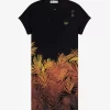 Rochie de damă cu imprimeu de palmier piqué Rochie de damă cu imprimeu de palmier piqué