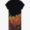 Rochie de damă cu imprimeu de palmier piqué Rochie de damă cu imprimeu de palmier piqué