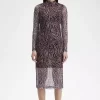 Rochie de damă cu imprimeu zebră din plasă Rochie de damă cu imprimeu zebră din plasă