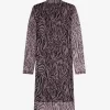 Rochie de damă cu imprimeu zebră din plasă Rochie de damă cu imprimeu zebră din plasă