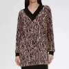 Rochie de damă tricotată cu model zebră Rochie de damă tricotată cu model zebră