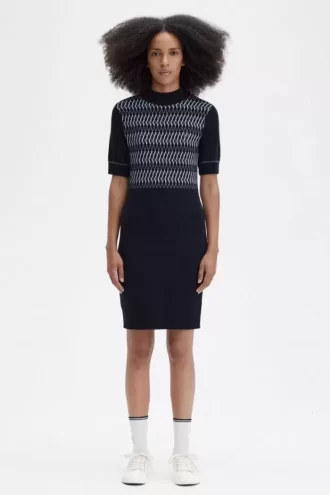 Rochie de damă tricotată Jacquard Rochie de damă tricotată Jacquard