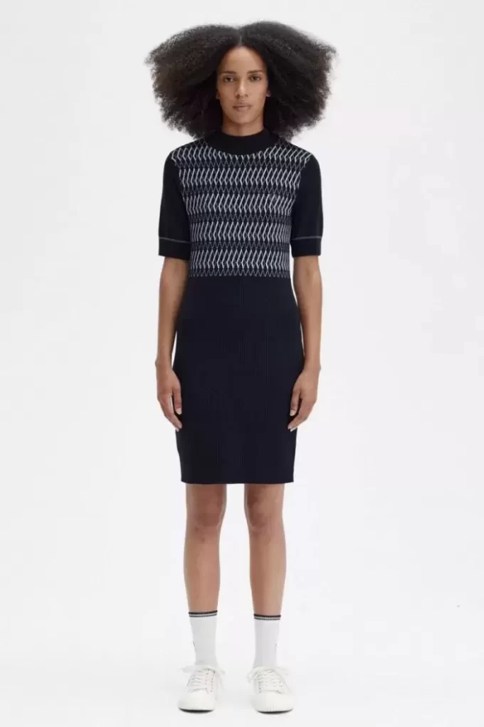 Rochie de damă tricotată Jacquard Rochie de damă tricotată Jacquard