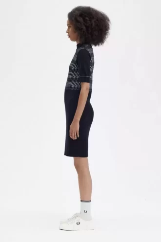 Rochie de damă tricotată Jacquard Rochie de damă tricotată Jacquard