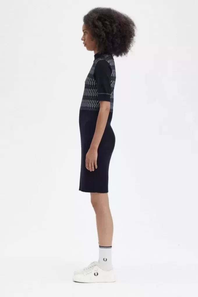 Rochie de damă tricotată Jacquard Rochie de damă tricotată Jacquard
