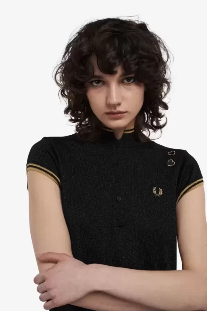 Rochie de damă tricotată metalică Rochie de damă tricotată metalică