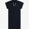 Rochie din piqué cu detaliu intern Rochie din piqué cu detaliu intern