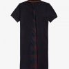 Rochie din piqué cu panouri tartan Rochie din piqué cu panouri tartan
