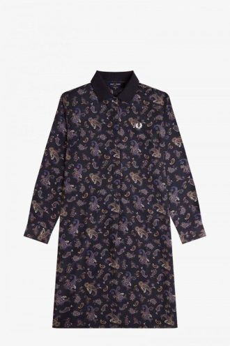 Rochie tip cămașă cu imprimeu Paisley