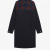 Rochie tip cămașă cu panouri tartan Rochie tip cămașă cu panouri tartan