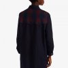Rochie tip cămașă cu panouri tartan Rochie tip cămașă cu panouri tartan