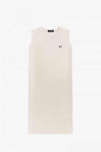 Rochie tip tricou fără mâneci, cu imprimeu de tip tricou