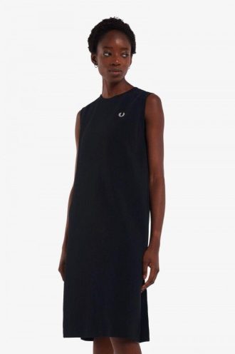 Rochie tip tricou fără mâneci, cu imprimeu de tip tricou