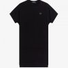 Rochie tricou din piqué pătrat Rochie tricou din piqué pătrat