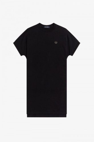 Rochie tricou din piqué pătrat