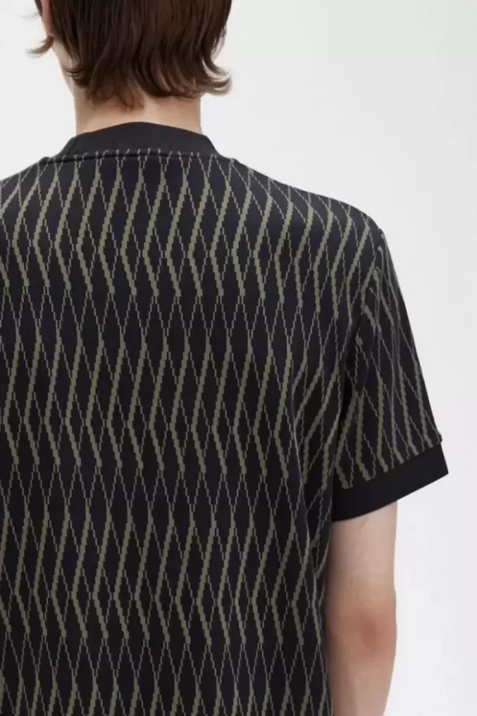 Tricou Argyle Jacquard pentru bărbați Tricou Argyle Jacquard pentru bărbați