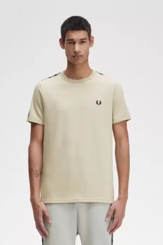 Tricou bărbătesc cu bandă contrastantă Ringer