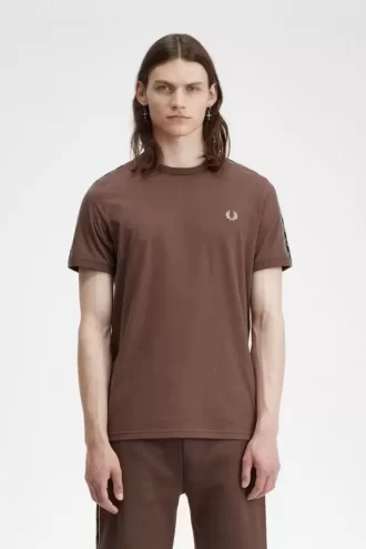 Tricou bărbătesc cu bandă contrastantă Ringer
