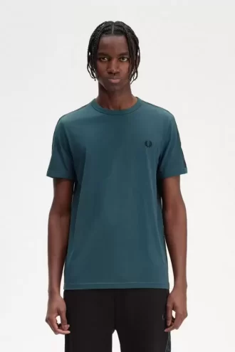 Tricou bărbătesc cu bandă contrastantă Ringer