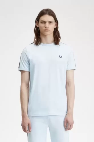 Tricou bărbătesc cu bandă contrastantă Ringer