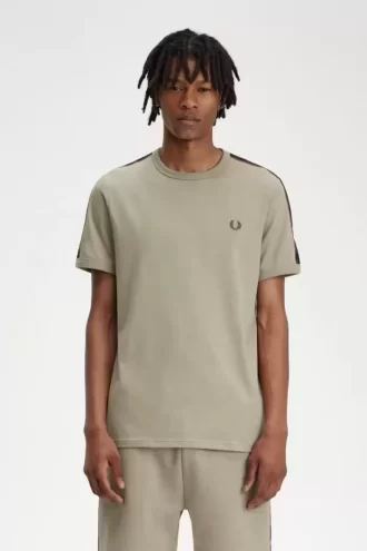 Tricou bărbătesc cu bandă contrastantă Ringer