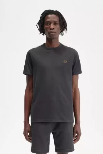 Tricou bărbătesc cu bandă contrastantă Ringer