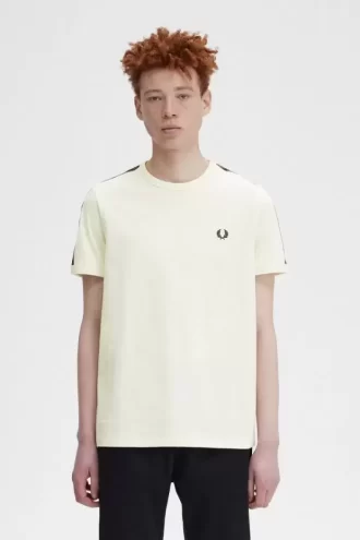 Tricou bărbătesc cu bandă contrastantă Ringer