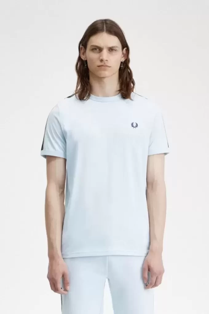 Tricou bărbătesc cu bandă contrastantă Ringer Tricou bărbătesc cu bandă contrastantă Ringer
