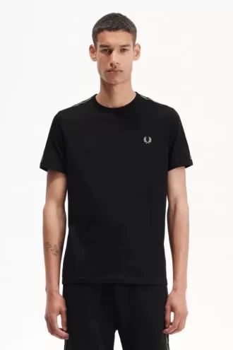 Tricou bărbătesc cu bandă contrastantă Ringer