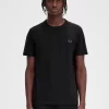 Tricou bărbătesc cu bandă contrastantă Ringer Tricou bărbătesc cu bandă contrastantă Ringer