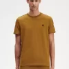 Tricou bărbătesc cu bandă contrastantă Ringer Tricou bărbătesc cu bandă contrastantă Ringer