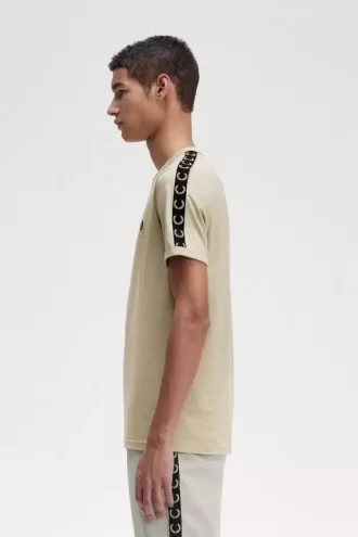 Tricou bărbătesc cu bandă contrastantă Ringer