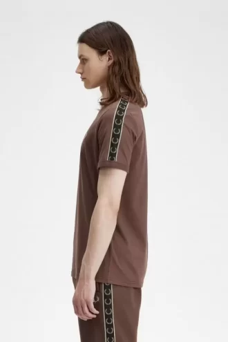 Tricou bărbătesc cu bandă contrastantă Ringer