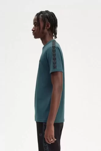 Tricou bărbătesc cu bandă contrastantă Ringer