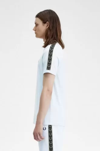 Tricou bărbătesc cu bandă contrastantă Ringer