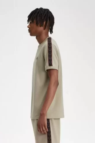 Tricou bărbătesc cu bandă contrastantă Ringer