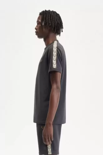 Tricou bărbătesc cu bandă contrastantă Ringer