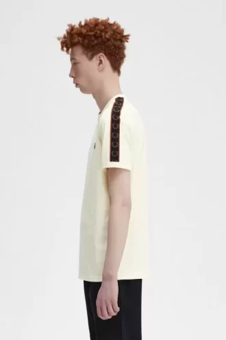 Tricou bărbătesc cu bandă contrastantă Ringer