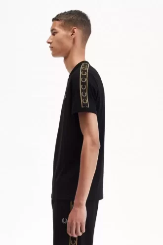 Tricou bărbătesc cu bandă contrastantă Ringer