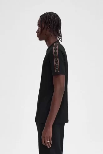 Tricou bărbătesc cu bandă contrastantă Ringer
