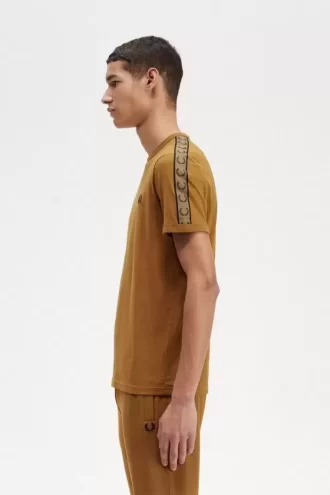 Tricou bărbătesc cu bandă contrastantă Ringer