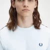 Tricou bărbătesc cu bandă contrastantă Ringer Tricou bărbătesc cu bandă contrastantă Ringer