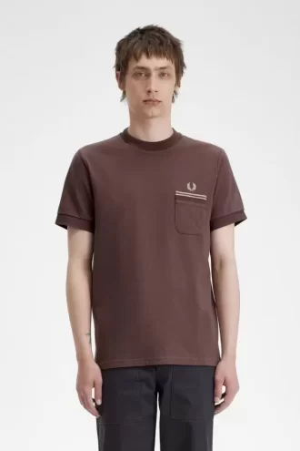 Tricou bărbătesc cu buzunar din jerseu Loopback