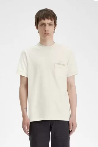 Tricou bărbătesc cu buzunar din jerseu Loopback