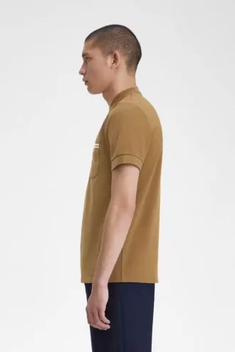 Tricou bărbătesc cu buzunar din jerseu Loopback